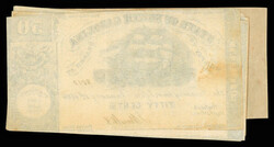 Confederacy, State of North Carolina, Lot of 10 Notes, 1862, Lot of ...
