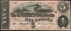 Group of (4) Confederate States Of America CSA Bank Notes, 1864 ...
