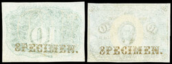 Fr. 1234 5¢ Second Issue Uniface Obverse & Reverse Specimen Pair ...