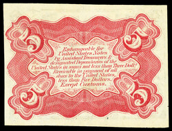 Fr. 1236 5¢ Third Issue (Fr-1236), Rothert-45. Portrait of Clark at ...