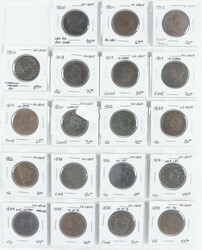 U.S. Large Cent Collection, 1800-1855, collection includes a total of ...