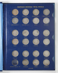 U.S. Buffalo Nickel Collection, 1913-1938, album contains 62 nickels; ...