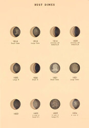 U.S. Bust Dime Collection, 1821-1837, features $2.10 in silver face ...