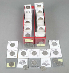 Collection Of Standing Liberty, Washington, & ATB Quarters Including ...