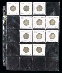 U.S. Collection of Standing Liberty Quarter Dollars, 1917-1930, an ...