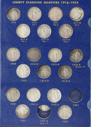 U.S. Standing Liberty Quarter Collection, 1917-1930, album contains ...