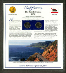 Two US Statehood Quarter Postal Commemorative Society Collections, ...