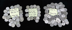Assortment Of Kennedy Half Dollars, Franklin Half Dollars, Silver ...