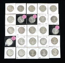Walking Liberty Half Dollars Collection, 1941-1946, $12.50 face value ...