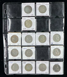 U.S. Collection of Silver Franklin Half Dollars, 1948-1963, an ...