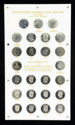 1964-1988 Capital Plastics 25th Memorail Set JFK Kennedy Half Dollars ...