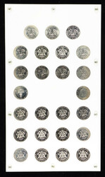 1964-1988 Capital Plastics 25th Memorail Set JFK Kennedy Half Dollars ...