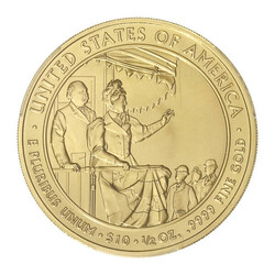 2012-W $10 Frances Cleveland 2nd First Strike Gold Coin PCGS MS70, ...