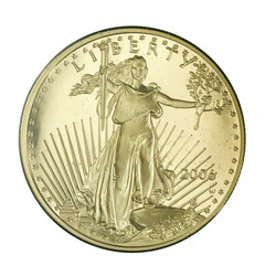 2006-W $50 American Gold Eagle Proof. 9167 fine; 1 oz.; ...