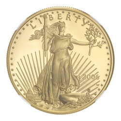 2006-W $50 American Gold Eagle NGC PF70 Ultra Cameo 20th Anniversary, ...