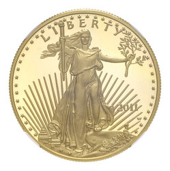 2011-W $50 American Gold Eagle 25th Anniversary NGC PF70 Ultra Cameo ...
