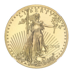 2018 $25 American Gold Eagle NGC MS70, NGC graded Mint State ...