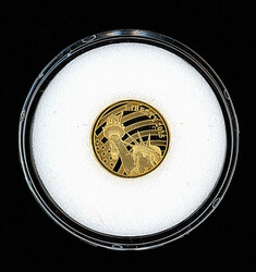 2015 $5 Statue Of Liberty Gold Coin 1/10 oz. Cook Islands, ...