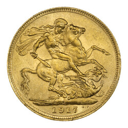 Great Britain, King George V Uncirculated Gold Sovereign, 1917, Great ...