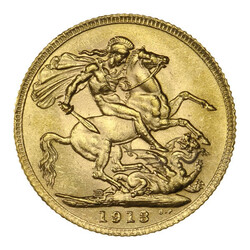 Great Britain, King George V Uncirculated Gold Sovereign, 1918, Great ...