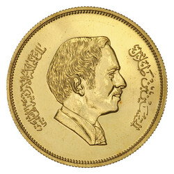 Jordan, 50 Dinars, Proof Gold, KM-33, 1977, Proof, 1977, 50 Dinars, ...