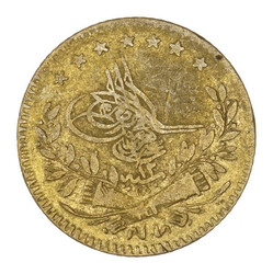 Ottoman Empire 25 Kurush Gold Coin, AH 1293 (1898), 1.804 grams of  ...
