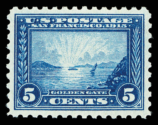 1915, 5¢ Panama-Pacific, perf. 10 (Scott 403), looks newly printed, ...
