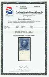 1890, 15¢ indigo (Scott 227), single with plate number, sharp ...