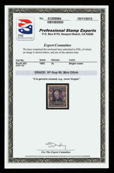 1903, 3¢ bright violet (Scott 302), fresh vivid coloration, o.g., ...