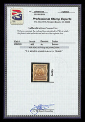 1903, 4¢ brown (Scott 303), boldly struck design, o.g., never hinged ...