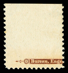 1908, 4¢ orange brown, D.L. watermark (Scott 334), exceptionally ...