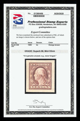 1909, 4¢ orange brown, D.L. watermark, imperf. (Scott 346), ...