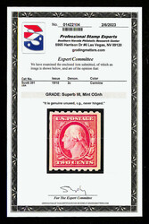 1910, 2¢ carmine, S.L. watermark, coil, perf. 8½ horizontally ...