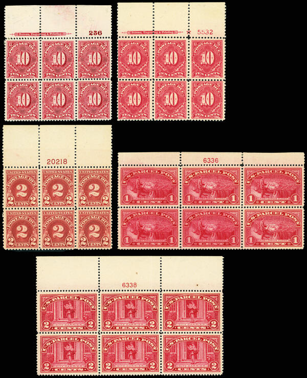 Classic Plate Block Collection of mostly NH full tops, 1895/1930, ...