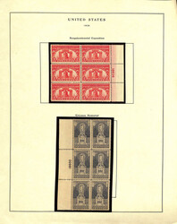 Highly Complete Plate Block Collection, 1922-92, Four volumes of the ...
