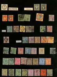 India & States, Mint & Used Holding on Stock Pages, 1854-1946, One ...