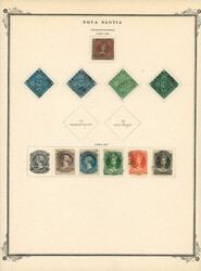 Canada & Provinces, Powerful All-Used Collection on Album Pages, ...