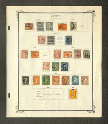 Canada & Provinces, Powerful All-Used Collection on Album Pages, ...
