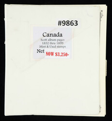 Canada, "Northwest Mountie" Collection from Notable Dealer, 1852-1899 ...