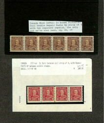 Canada, "Strip Club" Tantalizing Mint Holding of Coils in Strips & ...