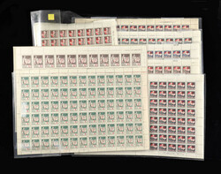 Latvia, "Latvia Loot" Accumulation of Mint Sheets, 1918-22, includes ...
