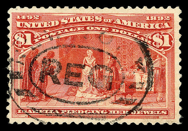 1893, $1 Columbian (Scott 241), well-struck New York registry double ...