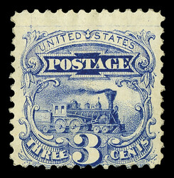 1869 (1875 Re-issue), 3¢ blue (Scott 125), unused without gum, ...