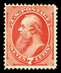 1871, 7¢ vermilion, H. grill, N.B.N.C. printing (Scott 138), o.g., ...