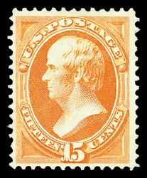 1870, 15¢ orange, H. grill, N.B.N.C. printing (Scott 141), unused ...