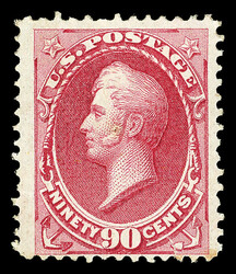 1870, 90¢ carmine, without grill, N.B.N.C. printing (Scott 155), o.g ...