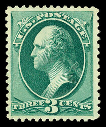 1880, 3¢ blue green, A.B.N.C. "Soft Paper" Special Printing (Scott ...