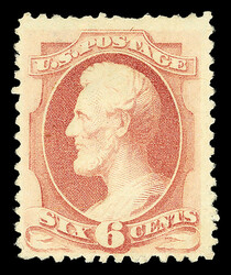 1880, 6¢ dull rose, A.B.N.C. "Soft Paper" Special Printing (Scott ...