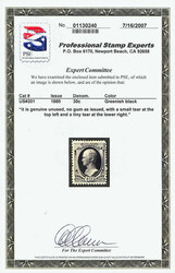 1880, 30¢ greenish black, A.B.N.C. "Soft Paper" Special Printing ...