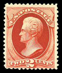 1880, 2¢ scarlet vermilion, A.B.N.C. "Soft Paper" Special Printing ...